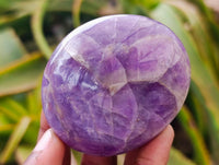 Polished Banded Amethyst Galets x 12 From Madagascar