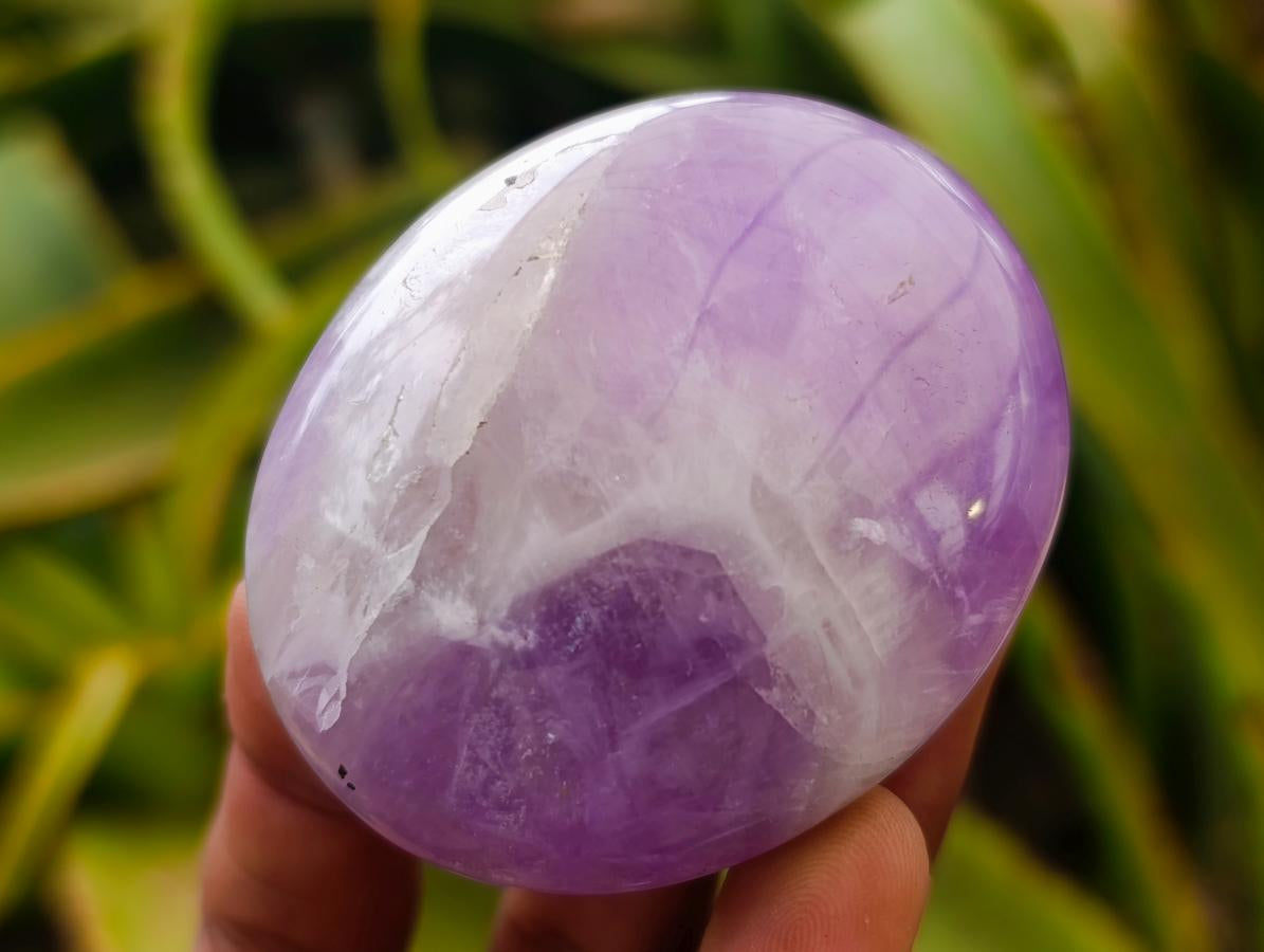 Polished Banded Amethyst Galets x 12 From Madagascar