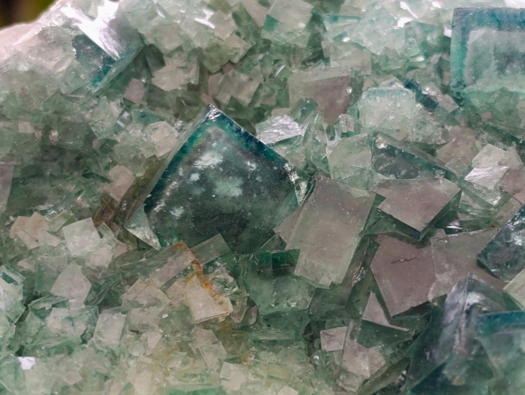 Natural Cubic Green Fluorite Cluster Specimen x 1 From Mandrosonoro, Madagascar