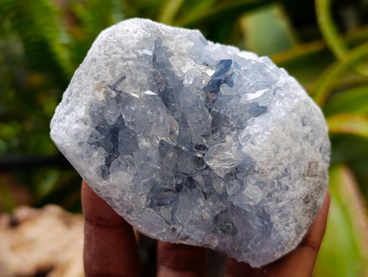 Natural Blue Celestite Specimens x 3 From Sakoany, Madagascar