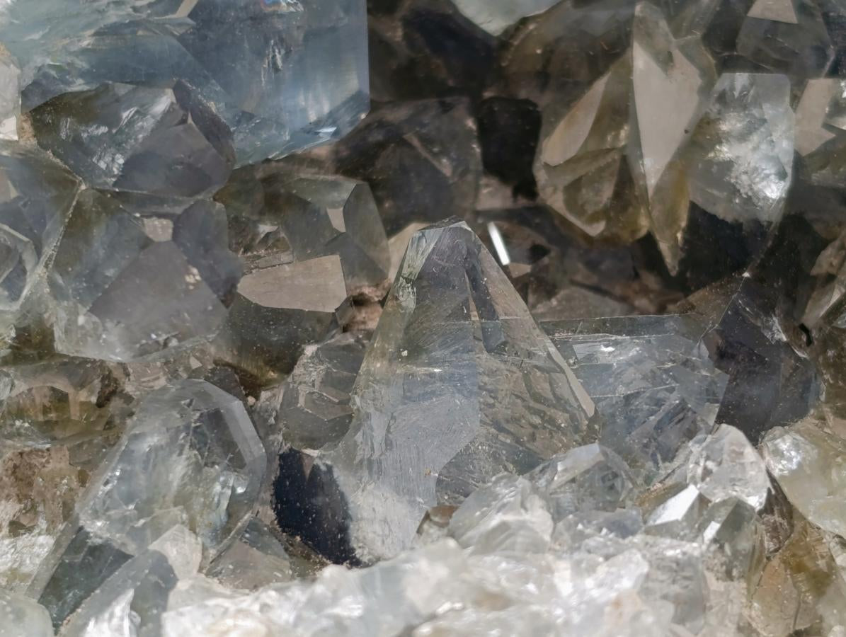 Natural Blue Celestite Specimens x 3 From Sakoany, Madagascar