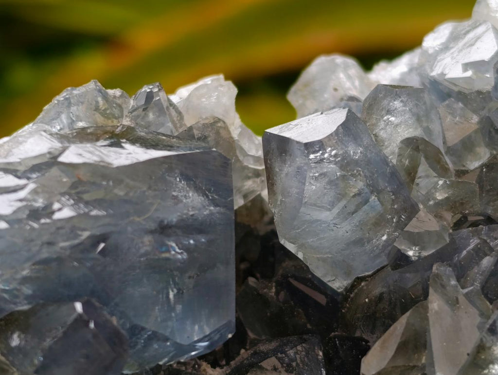 Natural Blue Celestite Specimens x 3 From Sakoany, Madagascar - Toprock Gemstones and Minerals 