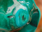 Polished Flower Banded Malachite Free Forms x 3 From Congo - Toprock Gemstones and Minerals 