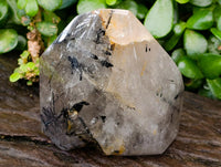 Polished Quartz Crystals With Tourmalinated Inclusions x 2 From Madagascar