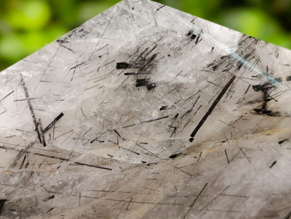 Polished Quartz Crystals With Tourmalinated Inclusions x 2 From Madagascar