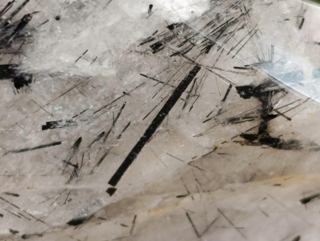 Polished Quartz Crystals With Tourmalinated Inclusions x 2 From Madagascar