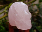 Hand Made Gemmy Rose Quartz Skulls x 4 From Madagascar