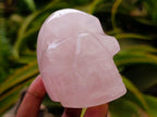 Hand Made Gemmy Rose Quartz Skulls x 4 From Madagascar