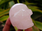 Hand Made Gemmy Rose Quartz Skulls x 4 From Madagascar