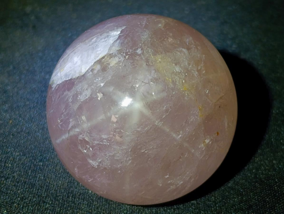 Polished Gemmy Star Rose Quartz Spheres x 6 From Madagascar