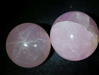 Polished Gemmy Star Rose Quartz Spheres x 6 From Madagascar