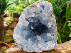 Natural Blue Celestite Geode Specimen x 1 From Sakoany, Madagascar