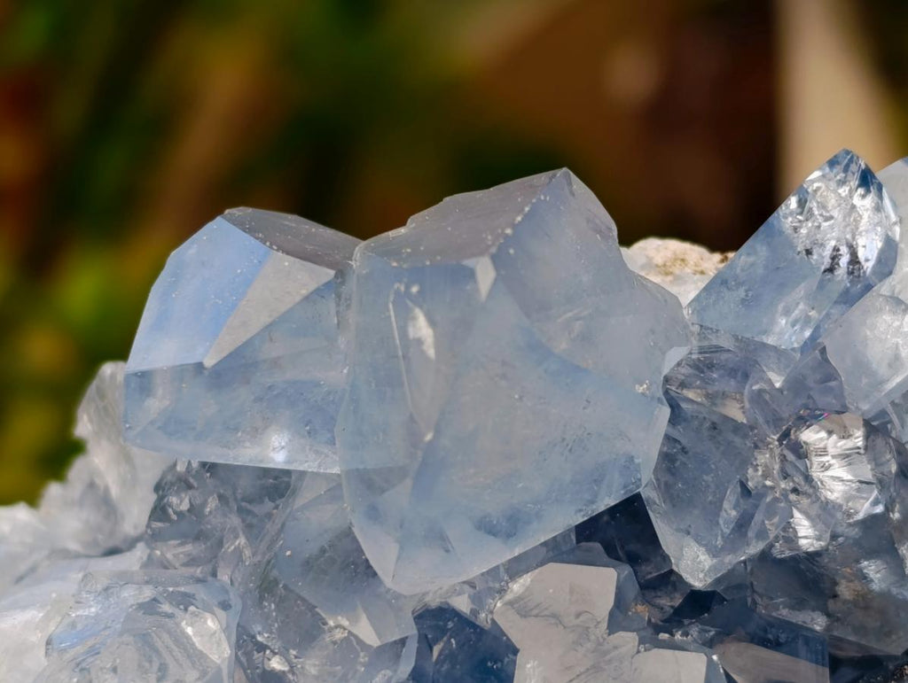 Natural Blue Celestite Geode Specimen x 1 From Sakoany, Madagascar