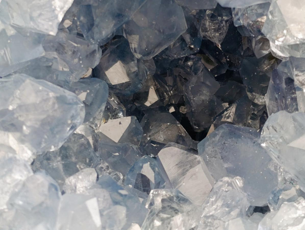 Natural Blue Celestite Geode Specimen x 1 From Sakoany, Madagascar