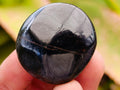 Polished Black Tourmaline Galets x 35 From Madagascar
