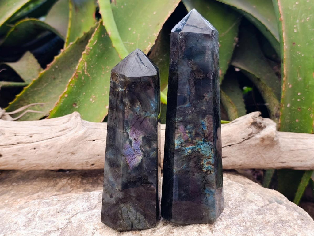 Polished Labradorite Display Crystals x 3 From Madagascar