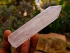 Polished Gemmy Rose Quartz Crystals x 12 From Madagascar