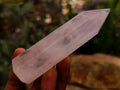 Polished Gemmy Rose Quartz Crystals x 12 From Madagascar