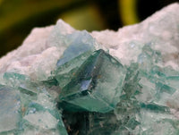 Natural Cubic Green Fluorite Cluster Specimens x 3 From Mandrosonoro, Madagascar