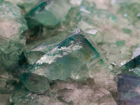 Natural Cubic Green Fluorite Cluster Specimens x 3 From Mandrosonoro, Madagascar