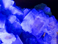 Natural Cubic Green Fluorite Cluster Specimens x 3 From Mandrosonoro, Madagascar