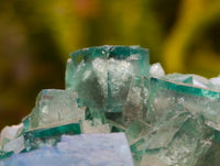 Natural Cubic Green Fluorite Cluster Specimens x 3 From Mandrosonoro, Madagascar