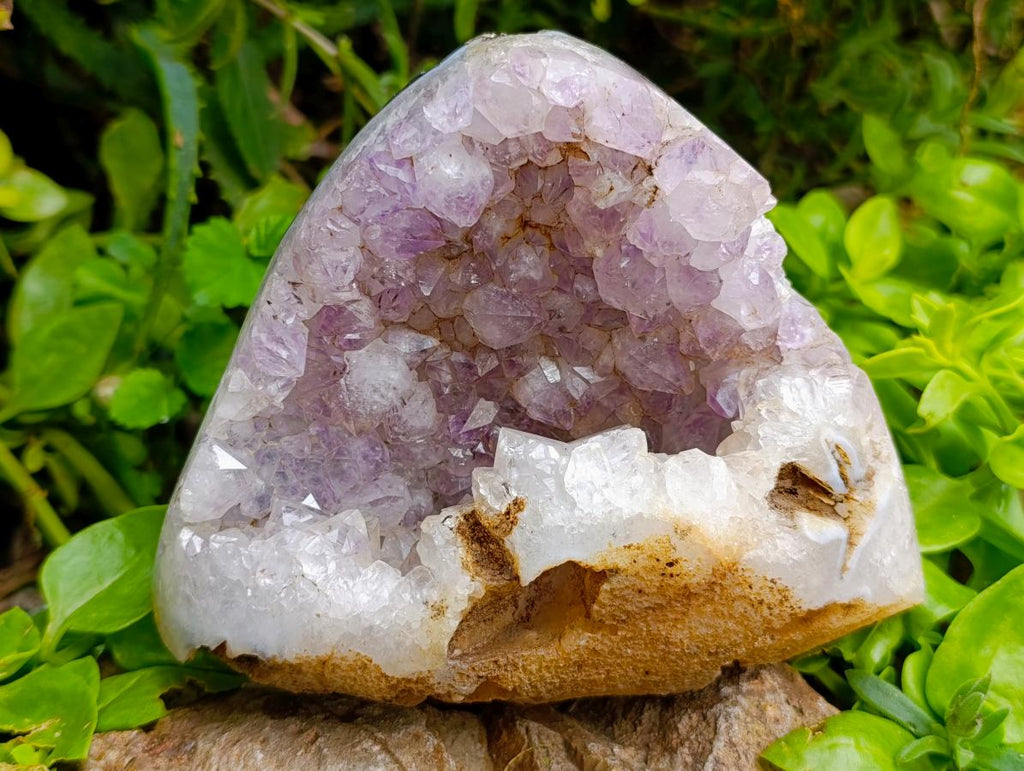 Polished Agate Amethyst Geodes x 3 From Maintirano, Madagascar