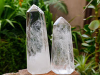Polished Clear Quartz Crystals x 3 From Madagascar