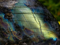 Polished Rare Purple Sunset Flash Labradorite Standing Free Forms x 2 From Madagascar