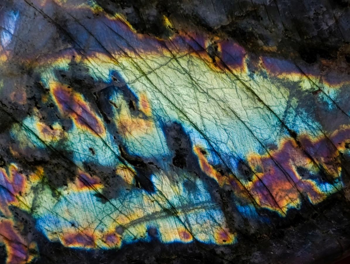 Polished Rare Purple Sunset Flash Labradorite Standing Free Forms x 2 From Madagascar