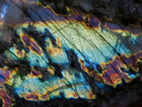 Polished Rare Purple Sunset Flash Labradorite Standing Free Forms x 2 From Madagascar