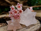 Hand Made Gemmy Rose Quartz Merkabahs x 4 From Madagascar