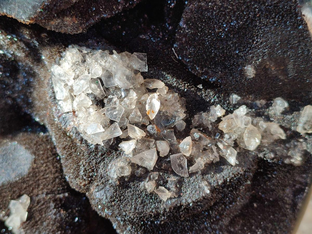 Polished XL Septerye Sauvage "Dragons Egg" Geode Standing Free Form x 1 From Mahajanga, Madagascar