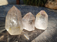 Polished Phantom Smokey Quartz Crystals x 6 From Madagascar