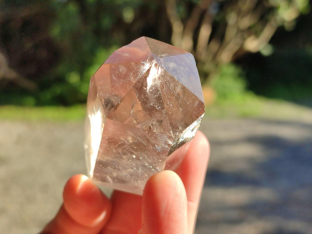 Polished Phantom Smokey Quartz Crystals x 6 From Madagascar