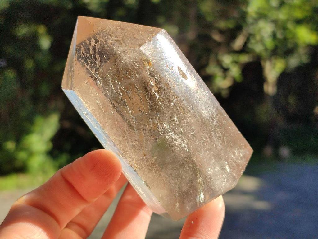 Polished Phantom Smokey Quartz Crystals x 6 From Madagascar