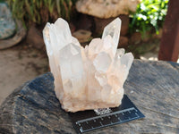 Natural Clear Quartz Clusters x 2 From Madagascar