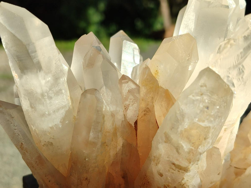Natural Clear Quartz Clusters x 2 From Madagascar