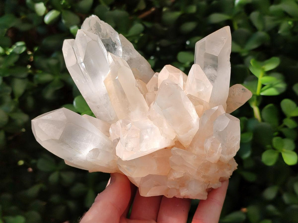 Natural Clear Quartz Clusters x 2 From Madagascar