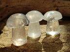 Polished Clear Quartz Mushrooms x 20 From Madagascar