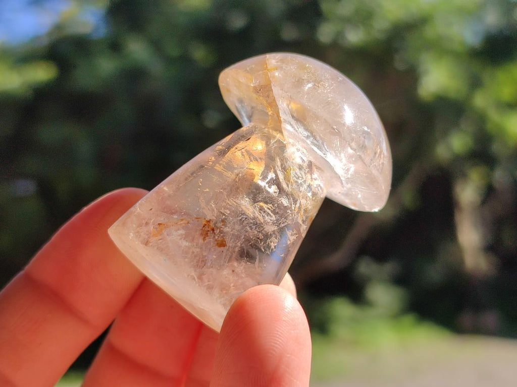 Polished Clear Quartz Mushrooms x 20 From Madagascar