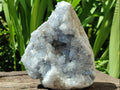 Natural Blue Celestite Geode Specimens x 2 From Sakoany, Madagascar