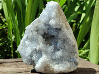 Natural Blue Celestite Geode Specimens x 2 From Sakoany, Madagascar