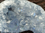 Natural Blue Celestite Geode Specimens x 2 From Sakoany, Madagascar