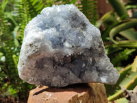 Natural Blue Celestite Geode Specimens x 2 From Sakoany, Madagascar
