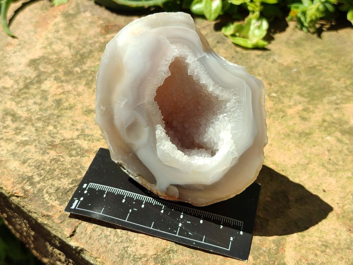 Polished Agates with Crystalline Geodes x 6 From Maintirano, Madagascar