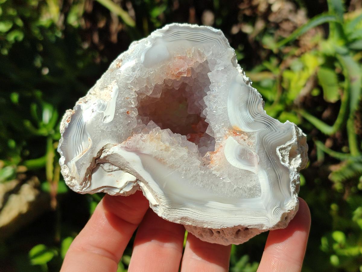 Polished Agates with Crystalline Geodes x 6 From Maintirano, Madagascar