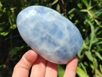 Polished Blue Calcite Standing Free Forms x 4 From Madagascar