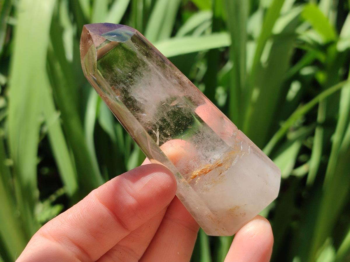 Polished Phantom Smokey Quartz Crystals x 6 From Madagascar