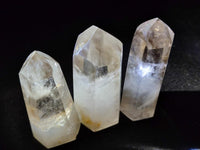 Polished Phantom Smokey Quartz Crystals x 6 From Madagascar